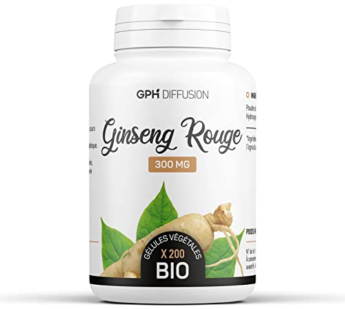 Ginseng Rouge Bio - 300 mg - 200 gélules végétales