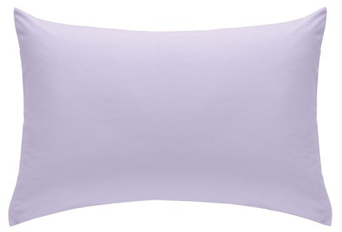 Catherine Lansfield Easy Iron Percale Standard Pillowcase Pair Lilac