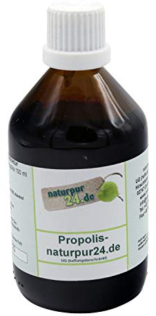 Hochwertiges 50%`ges Propolis 100ml wasserfrei Propolistropfen Propolistinktur Extrakt auch für Kinder Bienenkittharz 50% naturrein