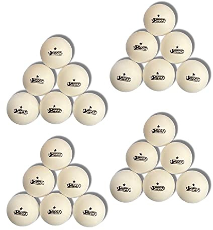 BEST SPORTING weiß Tischtennisbälle 24 STK I 1 Stern Qualität I Indoor & Outdoor Tischtennis Set I Tischtennis-Bälle in 40mm Durchmesser I Ping Pong Bälle I Tischtennis Zubehör
