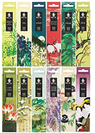 Tierra Zen Nippon Kodo Set 2/2 KOH Do 12 Schachteln – Traditionelle japanische Räucherstäbchen