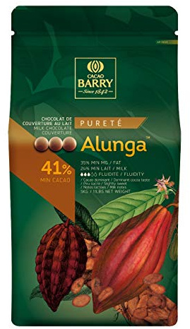 CACAO BARRY 41% Min Cacao Chocolat Alunga Pistoles 1 kg