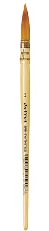 da Vinci, Spin, Französischer Aquarellpinsel, Rund, Gr. 2, Synthetikfasern | Feine Synthetikfasern mit hoher Farbaufnahme – ideal für Lavieren, Aquarellieren und flüssige Farben.