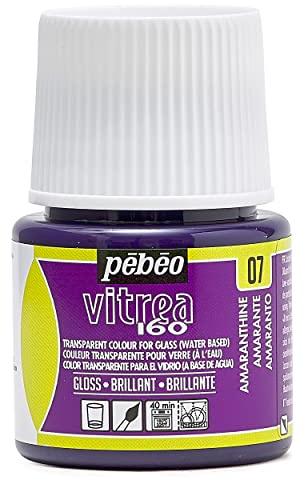Pebeo – genomskinlig glasfärg Vitrea 160°C – amarantin – 45 ml, Amaranth
