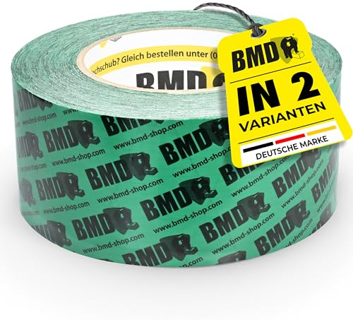 BMD san Klebeband | 1 Rolle | 50mm x 25m | Dampfsperren & Dampfbremsen | gemäß DIN EN 4108 Teil 11 und ENEV | Profiqualität Made in Germany