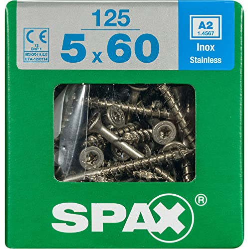 SPAX 4197000500606 Schraube (Schraube, Edelstahl, Holz, Flachkopf, Torx, Edelstahl