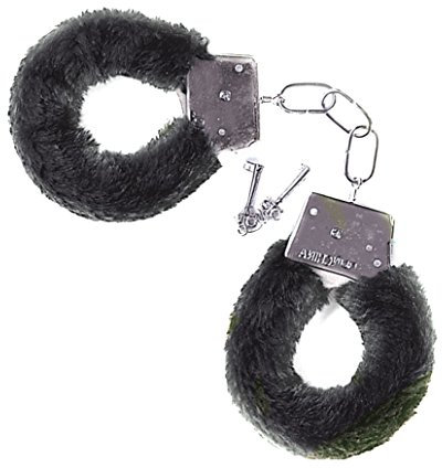 Carnival Toys 06355 - Menottes en métal avec la Peluche