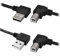 CY Druckerkabel (90 Grad abgewinkelt, USB 2.0 A männlich auf B männlich, abgewinkelt, 90 Grad, 50 cm) 2 Stück