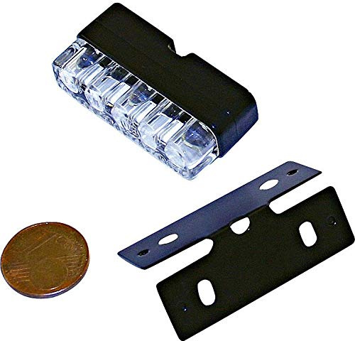 Mini-LED-Nummernschildbeleuchtung,schwarz, E-gepr. (256-035)