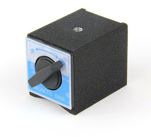 Omkopplingsbar magnetisk bas med M8-monteringshål för snabb – frigöring – jiggar, fixationer och lyftapplikationer – 63 mm x 50 mm x 55 mm hög – 70 kg tåg