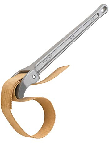 RIDGID 31360 Giratubi in alluminio a nastro numero 5, giratubi a nastro con capacità regolabile da 12 cm con nastro da 75 cm