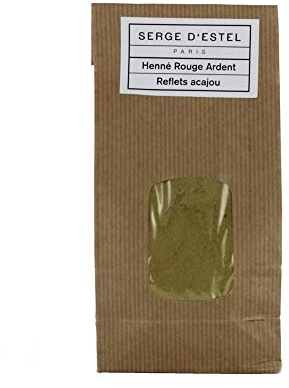 SERGE D'ESTEL PARIS - Henné Rouge Ardent 1kg - Coloration Végétale Reflets Acajou Intense - Coloration Naturelle aux Plantes Apportant Brillance et de Magnifiques Reflets Acajou