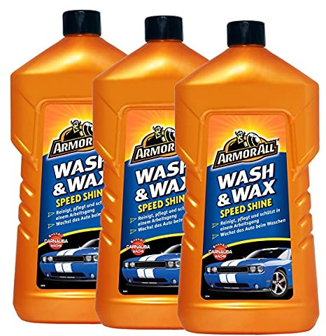 Armor All 3X 24001L WASH and Wax Speed Shine WASCHEN UND WACHS 1 Liter