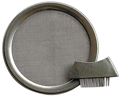 Edelstahl-Räuchersieb 6 cm mit Bürstchen