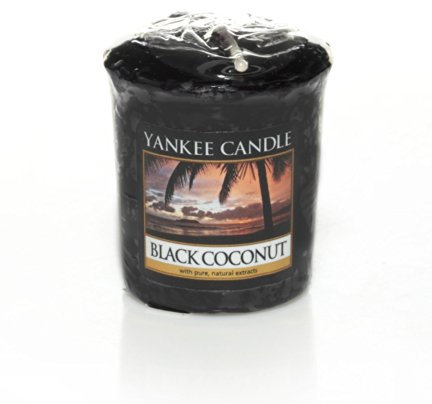 Yankee candle 1254007E Bougie votive Noix de Coco noir 49 g Noir