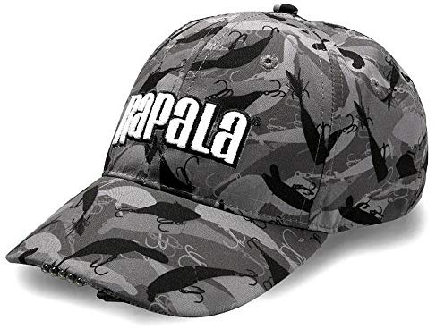 Rapala, Casquette Camou LED RLEDH, Matériel de Pêche, Taille Unique, Couleur Camouflage, Idéale pour Pêcheurs, Éclairage LED Intégré, Confortable et Pratique