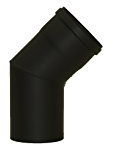 Tubo de pellets para estufa, arco de pellets, diámetro de 100 mm, color gris y negro (arco 45°, negro)
