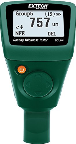 Extech CG304 Testeur D'Épaisseur De Revêtement Avec Bluetooth® - Jauge Numérique Pour Peinture Et Revêtement Pour Métaux Ferreux Et Non Ferreux