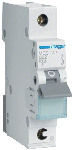 Hager Mcs132 C-Type 1P 1 Module (S) Circuit Breaker – Circuit Breakers (25 – 60 °C,-25 – 80 °C)