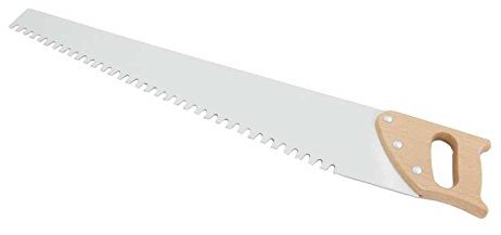 Porenbetonsäge mit Holzgriff 750 mm mit 17 Hartmetall-Zähnen Gasbeton Gasbetonsäge