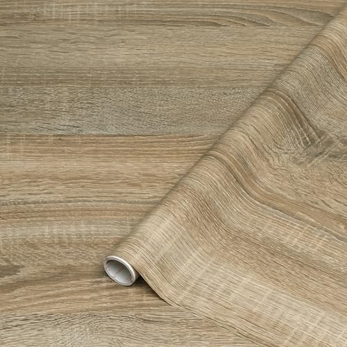 d-c-fix Película adhesiva para muebles – Sonoma Roble Claro 45 cm x 15 m | film adhesivo decorativo de fácil limpieza para cocina, armarios, mesas y alféizares – moderno y duradero