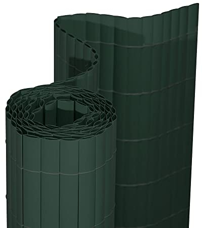 jarolift PVC Sichtschutzmatte Premium Sichtschutz Garten Balkon Terrasse Sichtschutzzaun Balkonverkleidung Zaunblende, 200 x 300 cm Grün