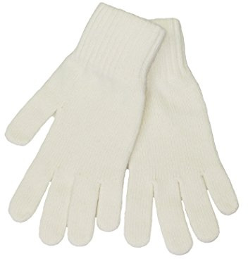 LOVARZI Mujer Guantes de lana Blanco - Guantes de lana para mujeres - Regalos para damas