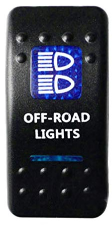 E Support™ coche auto de 12V 20A 24V 10A LED azul interruptor de palanca basculante luz 5 Pines Off Road Light