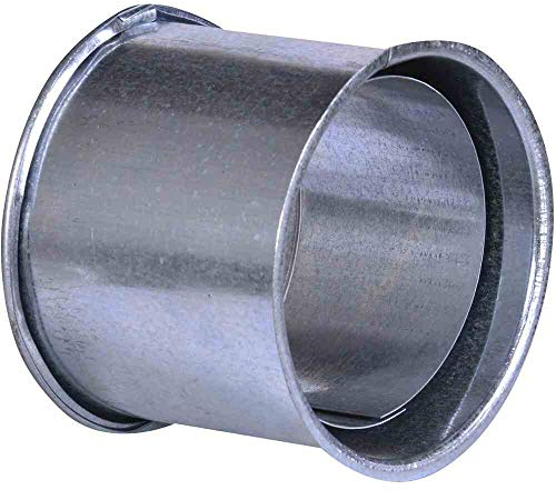 FIREFIX Mandrin Double paroi A110/WD (Non Peint), diamètre 110 mm, pour tuyaux de poêle de 0,6 mm d'épaisseur