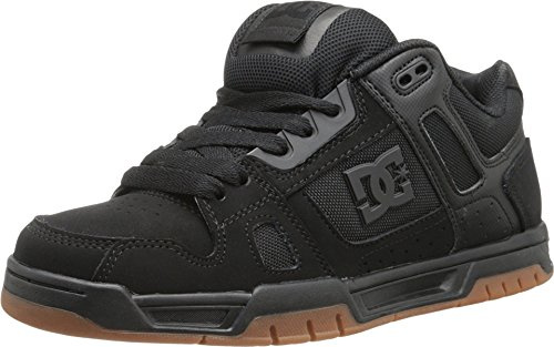 DC Shoes - Sneaker Stag, Uomo, Nero (Black/Gum), 42