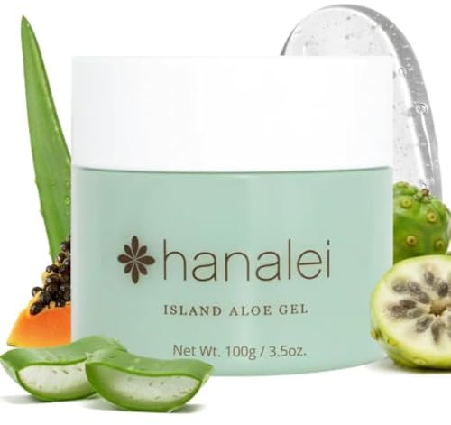 Hanalei Aloe Gel – Soothing After-Sun Care & Daily Moisturizer – Hydrating, Cooling Aloe Vera Gel for Face & Body – Cruelty-Free, Paraben-Free Skincare – Natural Moisturizer – Full Size - 100g