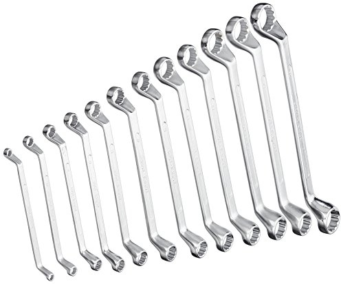 Brüder Mannesmann Ringschlüsselsatz, 6-32 mm, Chrom-Vanadium, 12-teilig | M 140-12