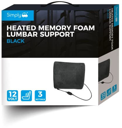 Simply BHMF01 - Supporto Lombare riscaldato in Memory Foam