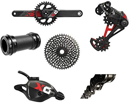 SRAM X01 Eagle Dub 175 Boost BB30 BB 175mm Boost Red 32T 10-50T