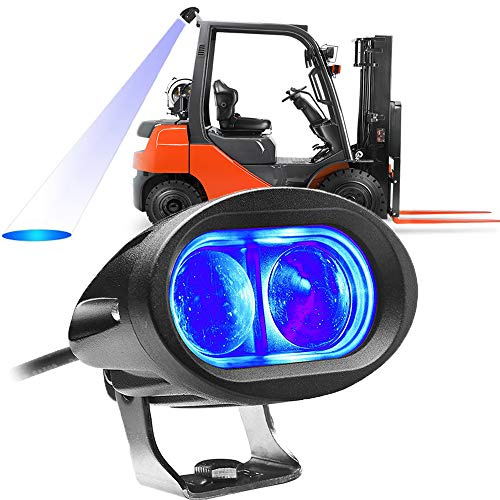 LED Forklift Light Blue Safety Light 20W Warehouse Safe Warning Spotlight 12V-80V
