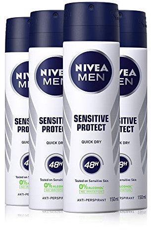 NIVEA Men Deo Sensitive 150ml Pack of 4