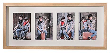 Bilderrahmen, Fotorahmen Wandbehang Kombinationsdekoration Massivholz Fotorahmen Einrichten Bilderrahmen Dekoration (4x6in/10x15cm) (Farbe : Helle Farbe, Größe : Four)