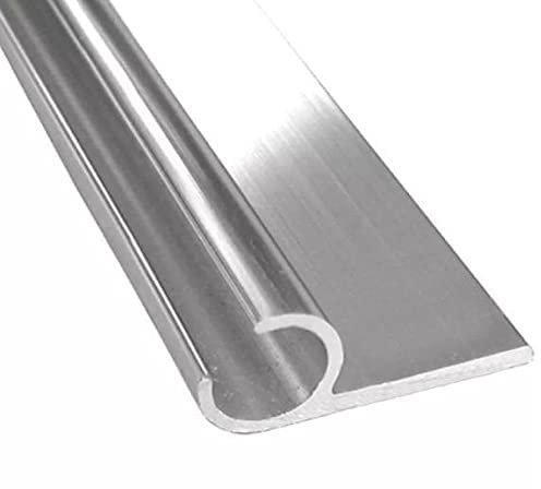 Campervan Awning C rail channel Motorhome Caravan Van attachment Rail C channel track 2 meter piece Anodized aluminium - by KEDER UK