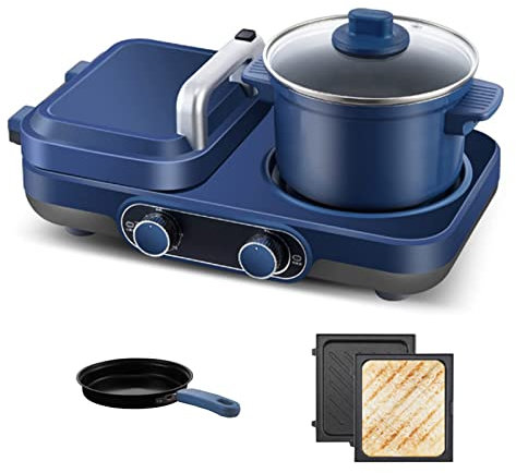 REJOON Sandwich Breakfast Maker breakfast machine multifunctional 3 In 1 Mini Light Food Maker Bake Breakfast Machine for Healthy Eating Apply to Household Kitchen Utensils