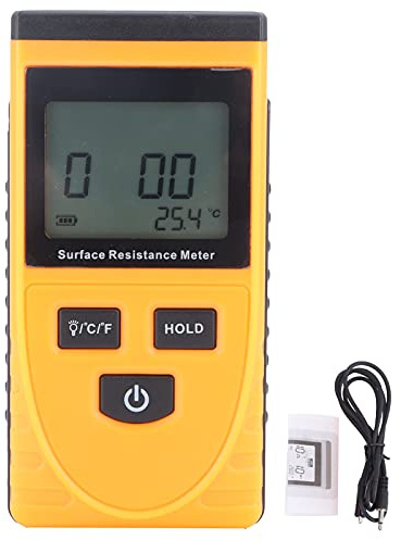 Tester di Resistenza Superficiale Messa a Terra Tester Superficiale Misurare la Resistività Resistenza di Messa a Terra Tester Resistenza di Superficie Palmare con Display LCD