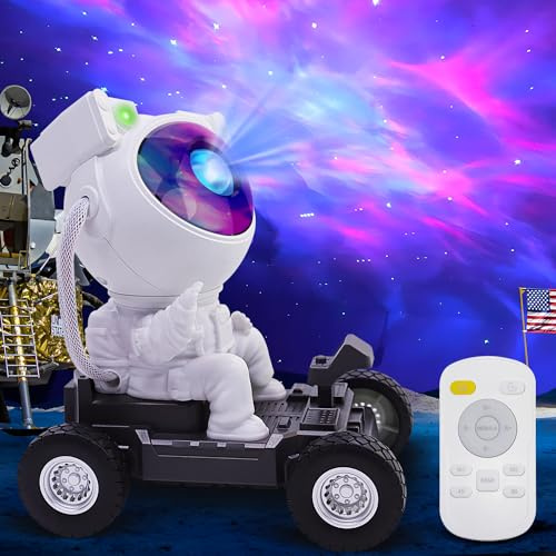 Astronaut Space Man Buddy Projector, 360° Star Projector Galaxy Nebula Light Sky LED Night Light Space Starlight Spaceman Lamp Gift for Kids Adults Bedroom Ceiling Room Decor