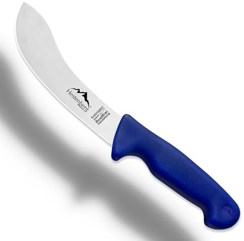 HESTENBERG Solingen Germany Abhäutemesser in Blau, geeignet als Metzgermesser, Schlachtmesser & Fleischmesser (6)