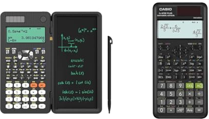 NEWYES Scientific Taschenrechner 417 Funktionen Engineering Calculator & Casio FX-87DE PLUS-2 Wissenschaftlich-Technischer Schulrechner, Schwarz