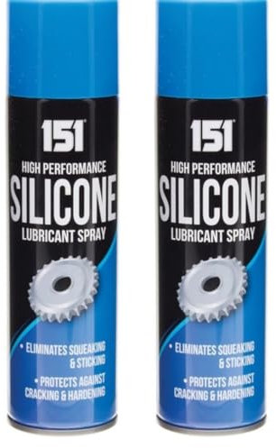 SOTL® 2X 151 Silicone Lubricant Spray Grease Oil Clear Eliminates Squeaking Sticking Protects Cracking Hardening 200ml