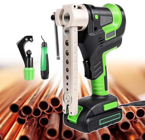 FBJAMZ Electric Flaring Tool Kit, 45° Eccentric Tube Flare Tool, With Cutter & Deburrer, For Home Appliance Repair And Installation