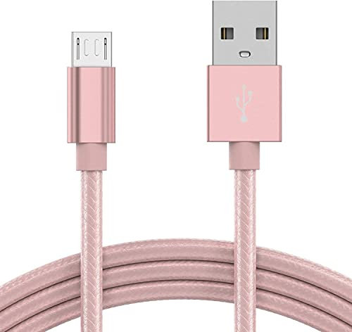KP TECHNOLOGY Charger for Amazon Fire Stick/Fire Stick 4K / Fire Stick 4K Max/Fire Stick 4K+ / Fire Stick Lite HD, NOW TV Smart Streaming Device - Micro USB Charging Cable (ROSE GOLD, 1M)