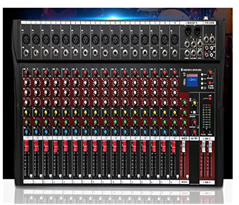 Mesa Mezclas, Mezclador de de estudio profesional de 16 canales, USB, DJ, consola de mezcla de sonido, amplificador de Monitor Phantom Powers