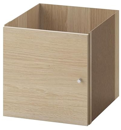 Generisch Einsatz mit Tür, Eiche wlas 33x33 (IKE 303.245.07) für Kallax Regal