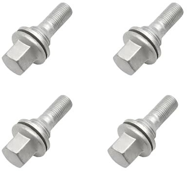 BASPHHH écrou Jante Compatible avec Peugeot pour 207 2006-2016 pour 308 2007-2018 Boulons de Roue Écrous 17mm M12*1.25 Boulons de Roue