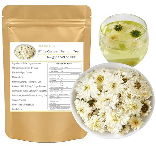 White Chrysanthemum Tea 3.52 OZ/100g,Flower Chrysanthemum Tea